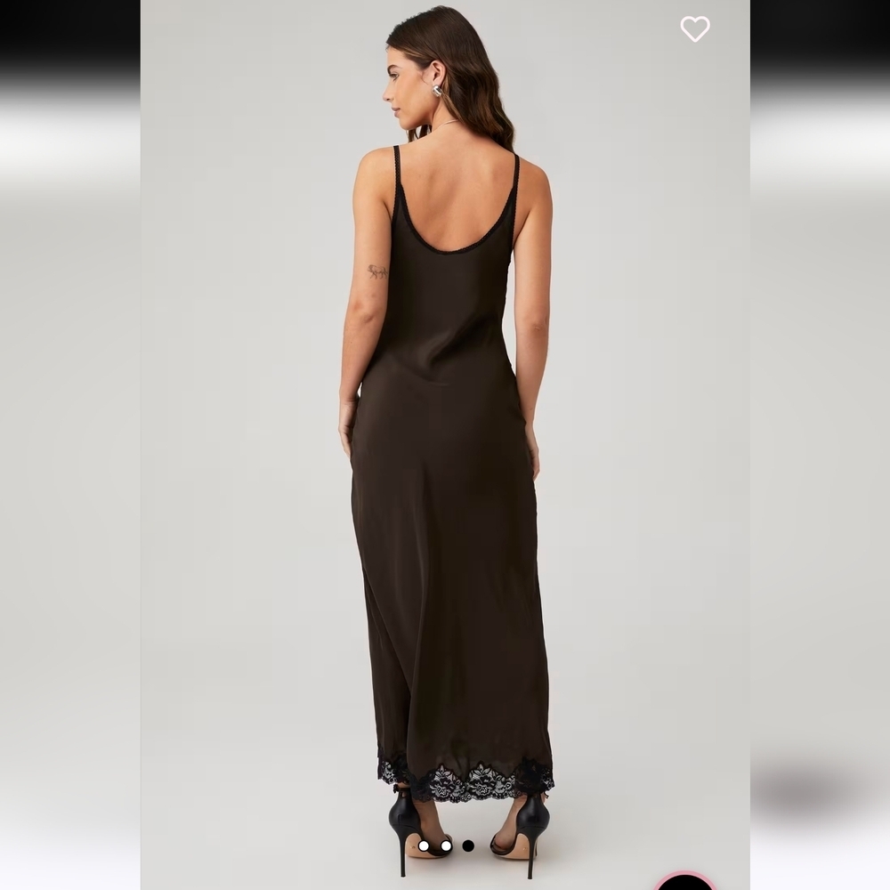 Bec + Bridge Deja Vous Slip Dress Silk And Lace Spaghetti Strap Ankle Length - Picture 7 of 15
